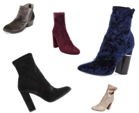 Hottest Velvet Booties for Fall Trend